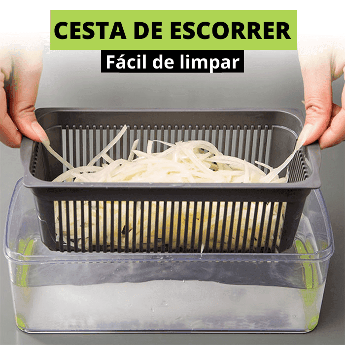 Cortador de Alimentos Premium - 7 em 1 Multifuncional - Inove Bem