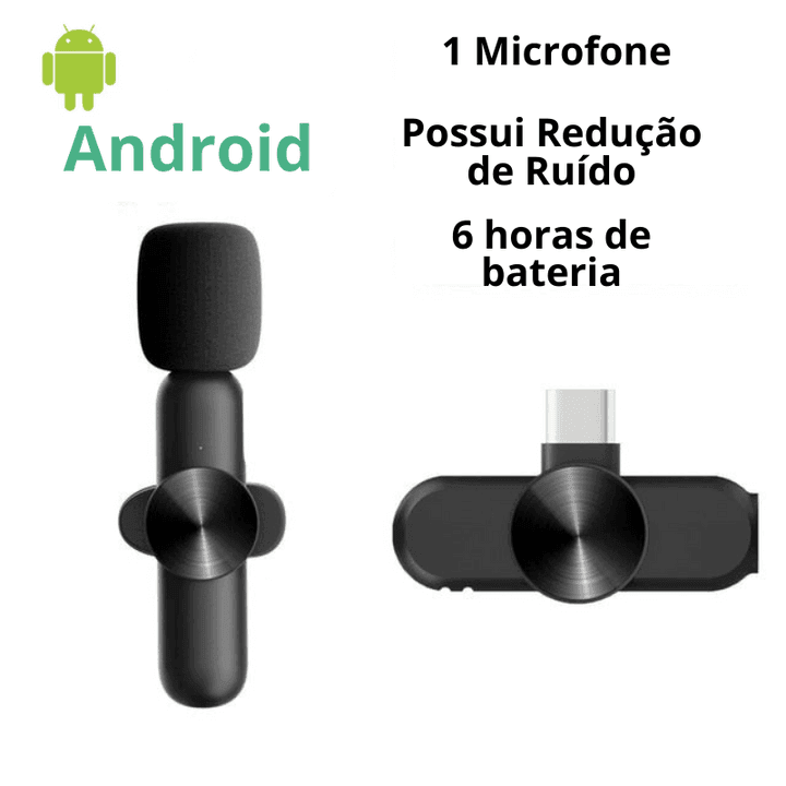 Microfone Profissional De Lapela Sem Fio Speaker® - Loja Inove Bem