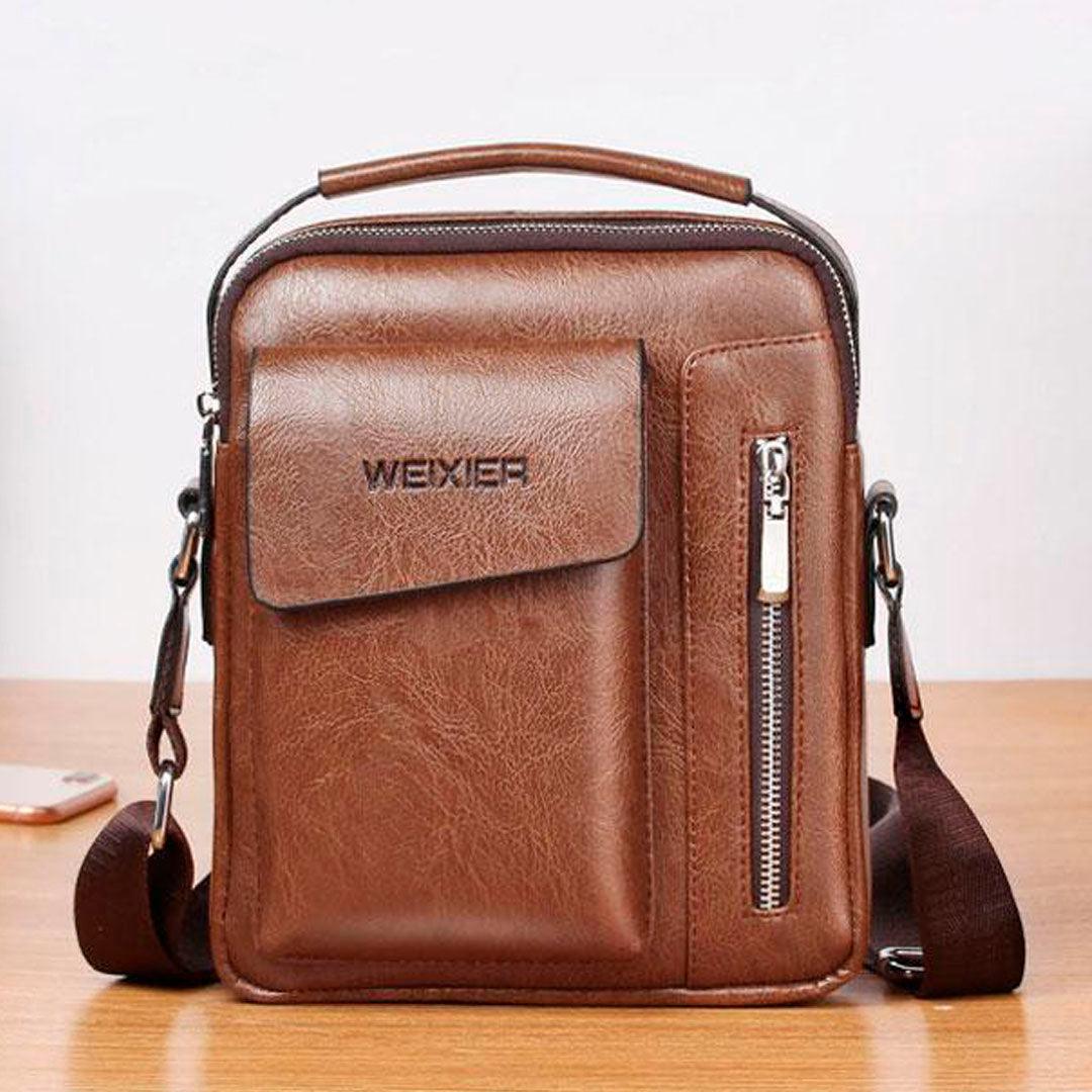 Bolsa de Couro Vintage Premium