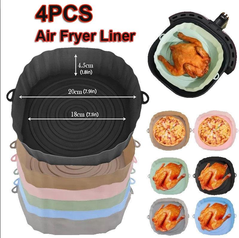 Forma de Silicone Air Fryer - Inove Bem