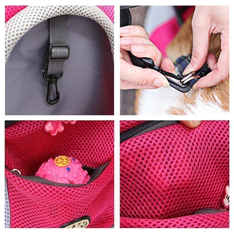 Mochila Canguru Para Transportar Cães e Gatos - Inove Bem