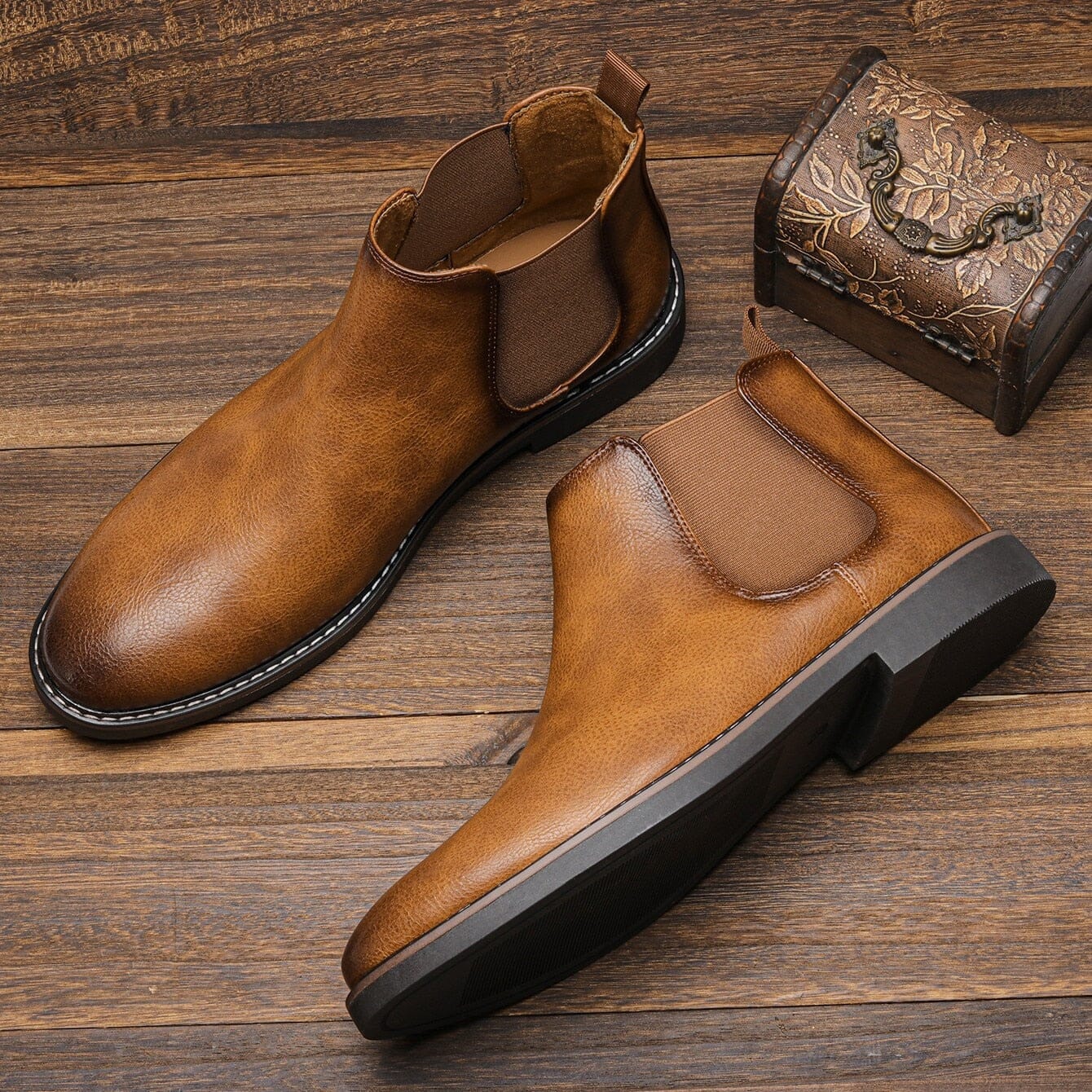 Bota Masculina de Couro - Tauros