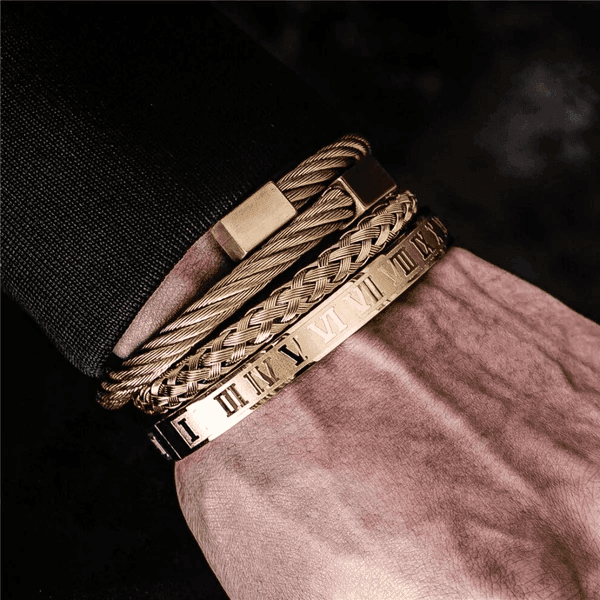 Conjunto de Pulseiras - Luxury Romano - Loja Inove Bem