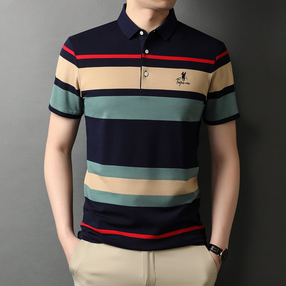 Camisa Masculina Polo Listrada Premium